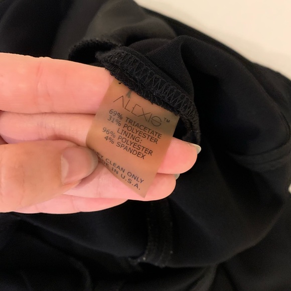 Alexis Wide Leg Split Seam Pants Black - Picture 5 of 10